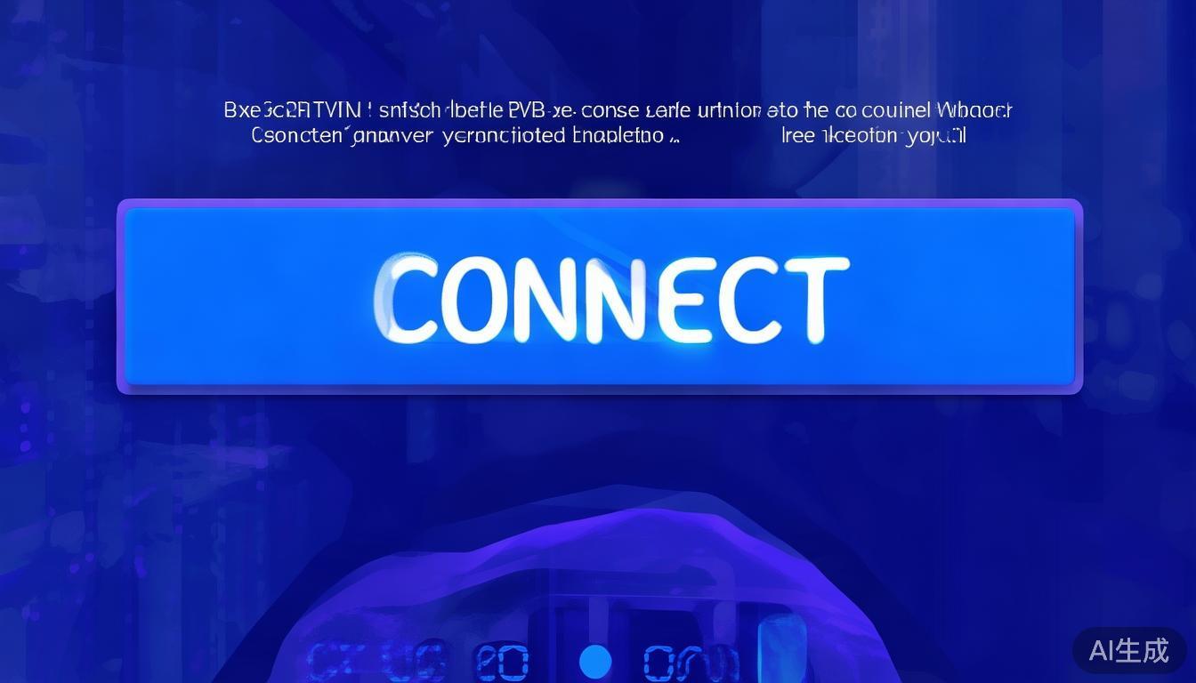 快速连接：点击“连接”按钮，等待几秒钟，即可实现V