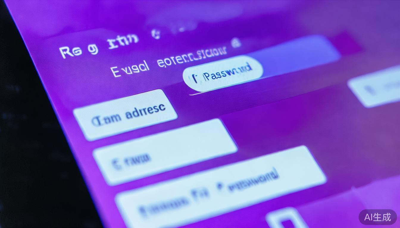 打开应用后，点击“注册”按钮，填写您的电子邮箱和设